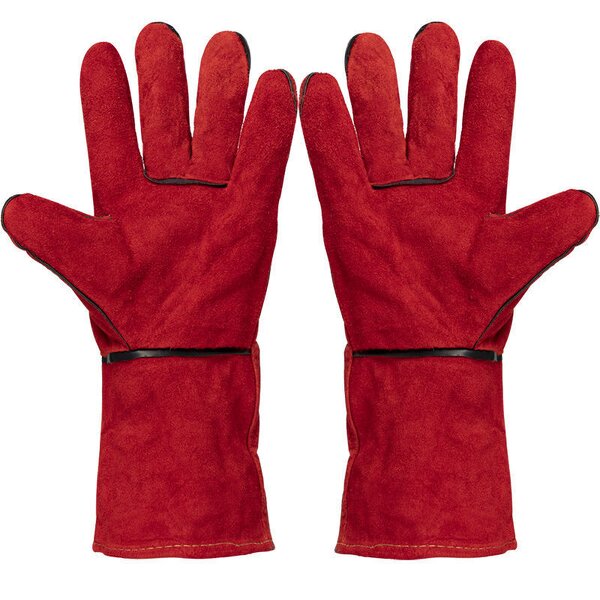 Welding Gloves Manufacturer - Men's Cowhide Leather Heat Resistant Gloves