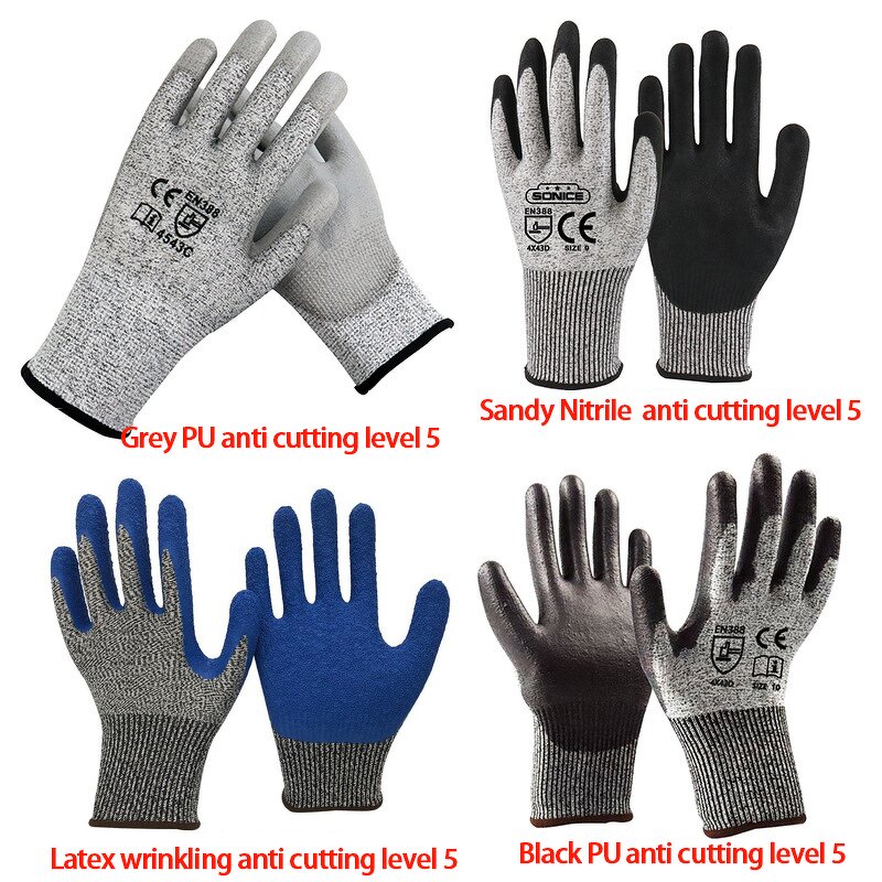 Worker Gloves Manufacturer - HPPE Cut Resistant ANSI Level 3 PU Coated