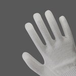 Work Gloves Manufacturer - OEM Custom White PU Coated HPPE Gloves
