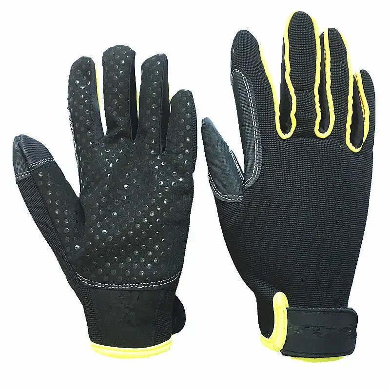 Mechanic Gloves Manufacturer - Custom Logo Anti-Impact Industrial Gloves