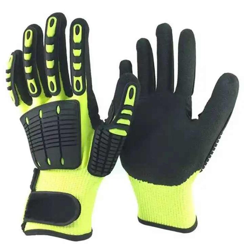 Protective Gloves Manufacturer - Sandy Nitrile HPPE TPR Knuckle Gloves