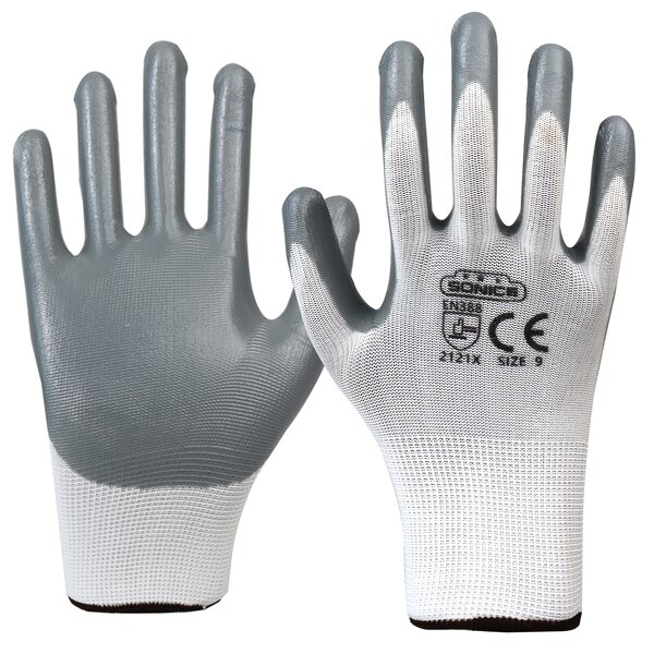 Industrial Gloves Manufacturer - Custom EN388 13G Nitrile Anti-Static Gloves