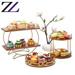 Food Display Holder Factory - Tree Shape Black Stainless Steel Cone