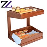 Wooden Dessert Stand Manufacturer - Open Buffet Slate Platters Display