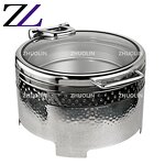 Chafing Dish Manufacturer - 9L Luxury Gold Hammered Buffet Set