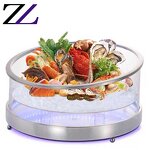 Food Display Stand Factory - Led Acrylic Seafood Ice Display Table