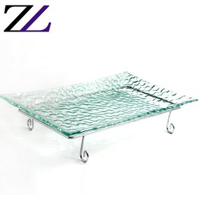 Table Plates Set Factory - Tempered Glass Modern Dining Tableware Set