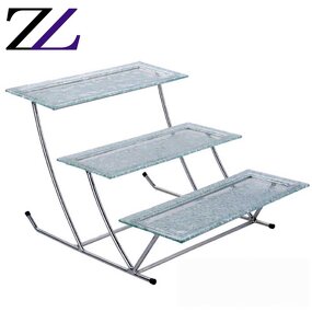 Cake Display Stand Factory - Popping Banquet Glass Fruit Plate Decoration