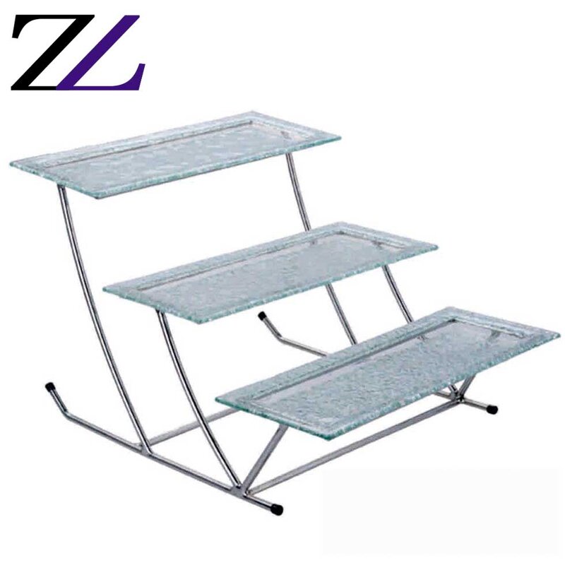 Cake Display Stand Factory - Popping Banquet Glass Fruit Plate Decoration