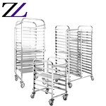 Food Transport Cart Factory - Stainless Steel 3 Tier Hot Service Trolley