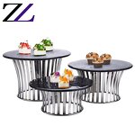 Buffet Display Stand Supplier - Stainless Steel Combined Cupcake Stand