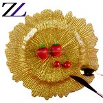 Charger Plate Manufacturer - Creative Texture Gold Charging Plates Set