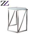 Buffet Table Supplier - Square Steel Stent Wine Table with Light