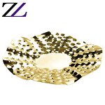 Bowl Set Supplier - Round Moon Gold Plated Hammered Copper Brass