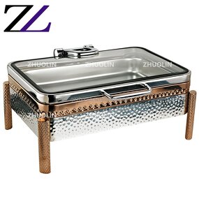 Chafing Dish Factory - Hydraulic Hammered Copper Wedding Buffet Set