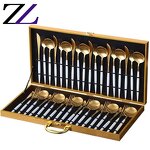 Flatware Set Manufacturer - Luxury Gold Stainless Steel Personalized