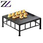 Beverage Cooler Display Supplier - Rectangular Stainless Steel Wood Ice