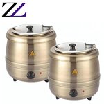 Soup Warmer Pot Supplier - Electric Insulated Rose Gold Hot Pot