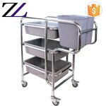 Food Tray Rack Trolley Supplier - 4 Wheels Stainless Steel Bakery Trolley