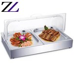 Buffet Display Case Factory - Oblong Acrylic Cover Salad Cold Food