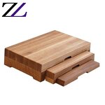 Food Display Stand Manufacturer - Walnut Wood 2 Tier Shelf with Cover