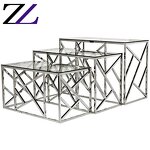 Buffet Table Supplier - Square Steel Stent Wine Table with Light