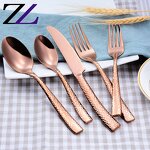 Flatware Set Factory - 24pcs Gold Plated Stainless Steel Cutlery