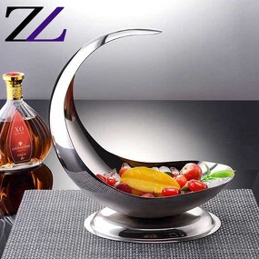 Salad Plate Supplier - Unique Mirrors Meniscus Deep Dinner Plates