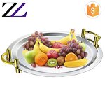 Cafeteria Tray Factory - Mirror Stainless Steel Dessert Display Tray