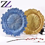 Charger Plate Manufacturer - Creative Texture Gold Charging Plates Set