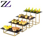 Cake Display Stand Manufacturer - Ceramic Round Plates 3 Tier Tea Stand