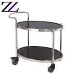 Food Trolley Supplier - Gold Liquor Wine Tea Water Bottle Service Cart