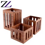 Wooden Display Rack Supplier - Sapele Wood Buffet Bread Display Stand