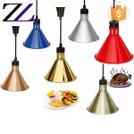 Food Warmer Lamp Factory - Flexible Hanging Green Copper Buffet Light