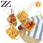 Fry Basket Supplier - Air Fryer Fast Food Serving Strainer Basket