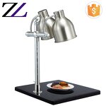 Buffet Lamp Manufacturer - Brass Marble Base Gold Shade Bain Marie