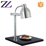 Food Warmer Heat Lamp Factory - 2 Heads Stainless Steel Marble Base