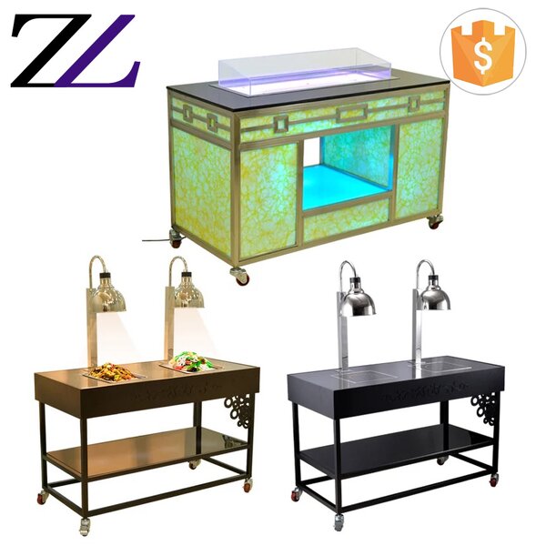 Buffet Table Manufacturer - Induction Cooking Food Display Service Station