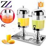 Beverage Dispenser Factory - 2 Tank Gold Plastic Refrigerated Juice
