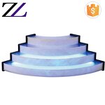 Acrylic Cake Stand Supplier - Pyramid Tower Shape Led Light Tableware