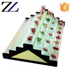 Acrylic Cake Stand Supplier - Pyramid Tower Shape Led Light Tableware