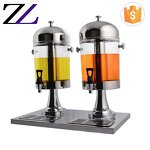 Beverage Dispenser Factory - 2 Tank Gold Plastic Refrigerated Juice