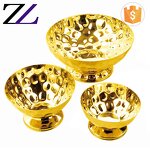 Copper Plate Factory - Arabic Rose Gold Brass Hammered Fruit Plate