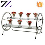 Buffet Food Display Stand Supplier - Luxury Gold Shelf Dessert Buffet
