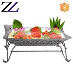 Serving Bowl Factory - Silver Plated Hammered Stainless Steel Fruit