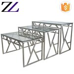 Outdoor Buffet Table Supplier - Stainless Steel Rectangular Mirror Glass