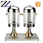 Beverage Dispenser Factory - 2 Tank Gold Plastic Refrigerated Juice
