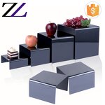 Buffet Server Factory - Hammered Stainless Steel Elevation Display Stand