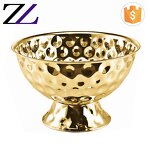 Copper Plate Factory - Arabic Rose Gold Brass Hammered Fruit Plate