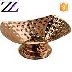 Copper Plate Factory - Arabic Rose Gold Brass Hammered Fruit Plate